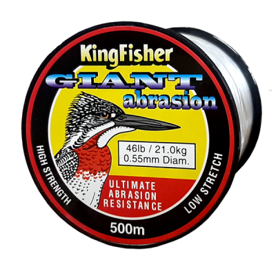 Photo of Kingfisher Giant Abrasion Nylon .55MM 21KG/46LB Colour Clear 500m Spool