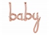 Qualatex 46" Foil Balloon- Baby Scipt Rose Gold 1pack Photo