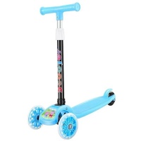Folding Kids Scooter Tricycle Ride Toys with Flashing Light Wheels