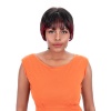 Joedir Red Mix Color Machine Made Brazilian Human Hair Wig for Women Jgigi Photo