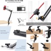 HEARTDECO Aluminum 1.3m Lazy Arm Long Gooseneck Phone Tablet Mount Holder Photo