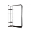 Double Canvas Wardrobe-Black Red Photo