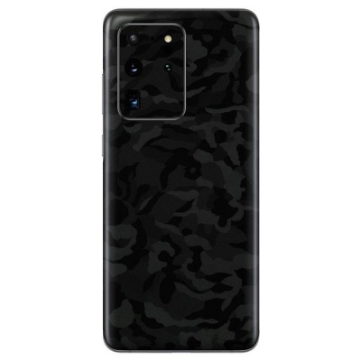Photo of WripWraps Black Camo Vinyl Wrap for Samsung S20 Ultra - Two Pack