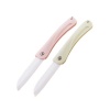 DHAO 2 Packs Folding Knife Folding Vegetable Fruit Ceramic Handy Knife Photo