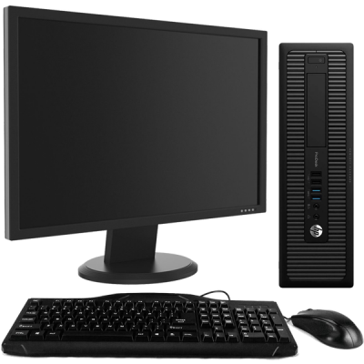 Photo of HP ProDesk 600 G1 Intel i5 4th Gen Desktop PC with 19" Monitor