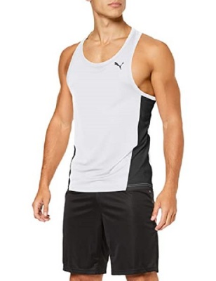 Photo of Puma Men's Forever Faster Singlet Other Teamsports Singlet - White