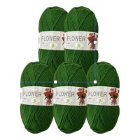 Double Knitting Polyester Yarn 100g Emerald Green