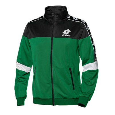 Photo of Lotto Men's Athletica Prime Sweat Jacket FZ - Black & Green