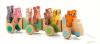 Djeco Pull Along Wooden Train - Trainimo Farm Photo