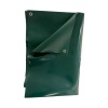 Graffiti Tarp Cover Waterproof Heavy Duty 2m x 3m with Eyelets Dark Green Photo