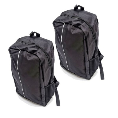 Photo of BetterBuys 2 x Primary Junior School Bag Bookbag Shoulder Backpack Bag For Kids- Black