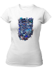 PepperSt Ladies White T-Shirt - Building Blue Photo