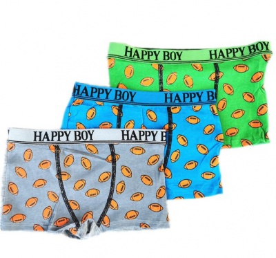 Photo of 3 x Boy's Boxers Underwear 95% Cotton Boxers For Boys Underwear - Rugby