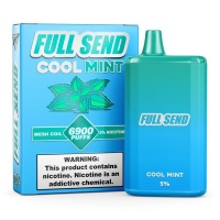 Full Send 6900 Puffs Rechargeable Disposable Vape Cool Mint