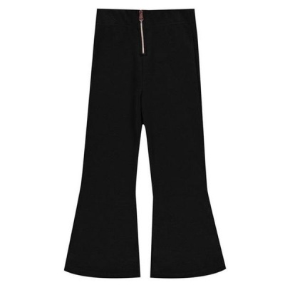 Photo of Firetrap Infant Girls Ribbed Wide Leg Trousers - Black
