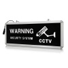 Space TV CCTV Warning Sign Board Illuminated Photo