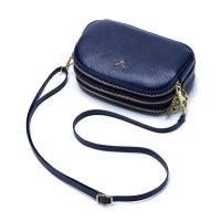 Jetsetter Genuine Leather Crossbody Bag with Strap