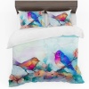 Print with Passion Watercolour Birds Duvet Cover Set Photo