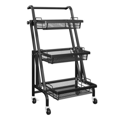 Photo of Mix Box 3 Tier Adjustable Rolling Utility Cart