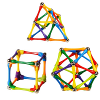 Magnetic Building Sticks Blocks Tiles Toy Magnet 3D Montessori Toy