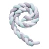 Braid Crib Bumper Knotted Bumper Breathable Pillow Cradle Bedding Decors Photo