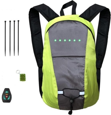 15L Reflective Sports Bag with LED Indicator Remote Control and Key Chain