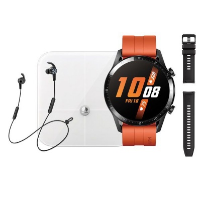 Photo of Huawei Watch GT 2 Sport Smartwatch - Sunset Orange Bundle