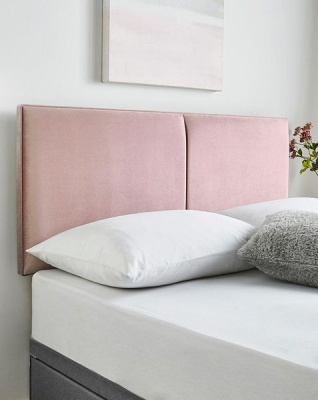 Mai Lifestyle Stylish Panel Upholstered Headboard Blush Pink