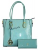 Fino Stylish Faux Leather Bag And Purse Set Photo
