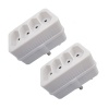 Selectrix 2 PACK: Plug Adaptor: 4 way 4 X 5A 2 pin / Euro Adaptor Photo