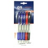 5x GS Intl Office Line Ballpoint Pens - Multipack - Black Red Blue Photo