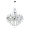 Zebbies Lighting - Eva - Double Volume Crystal and Chrome Chandelier Photo