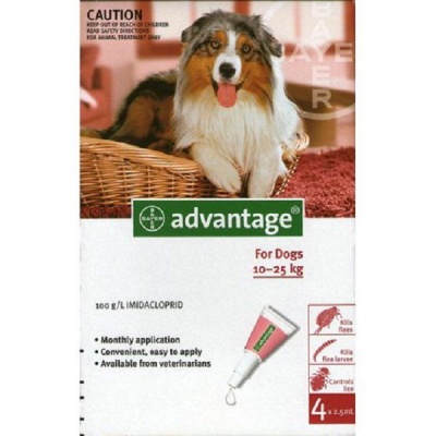 Photo of Advantage Large Dogs 4x2.5ml Red