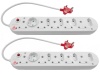 Surged Multi-Plug 5x16A 5x5A 0.5m Cord 2 Pack: MP-10WSUR Photo
