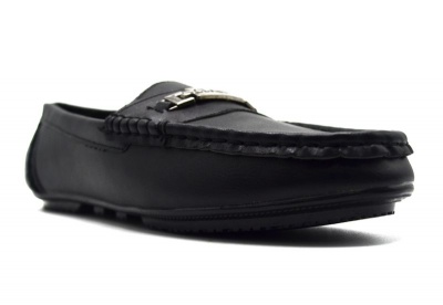Photo of TTP Men's Moccasin with Metal Buckle Decor on Vamp