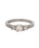 Miss Jewels- 0.80ctw CZ Trilogy Ring in 925 Sterling Silver Photo