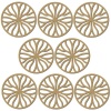 Studeo39 - Laser Cut MDF Coaster Set - Round Abstract Stripes Photo