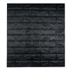 Set of 4 3D Foam Brick Wallpaper - Black Photo