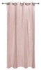 easyhome Nostos Striped Solid Eyelet Curtain Pink Photo