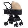 Single Baby Stroller Gold Black Color Photo