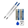 Parker Quink Flow Refill - Rollerball Pen - Fine Nib - Blue Ink - 2 Pack Photo