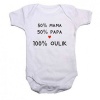 Qtees Africa - 50% Pappa 50% Mamma 100% Oulik baby grow Photo