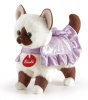 Trudi Burmese Cat in a Romantic Lilac Dress - 23cm Photo