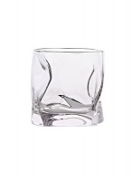 Glass Tumbler Twisted Wine Cup Special Shaped Clear Whiskey Cup Transparent