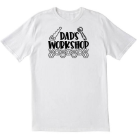Dads Workshop ValentinesFathers DayChristmas T shirt