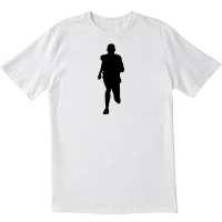 Man Runner Athletics Gift White Tshirt
