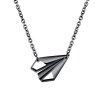 IMIX Men's Black Paper Plane Necklace Photo
