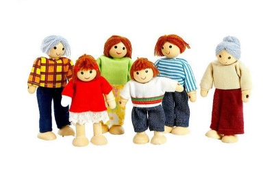 Photo of Wooden Doll Family