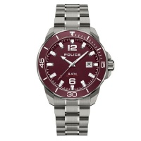 Police Gents Thornton Red Dial 3 Hands Date Watch
