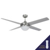Zebbies Lighting - Martial - Silver Aluminium Ceiling Fan with PVC Blades Photo